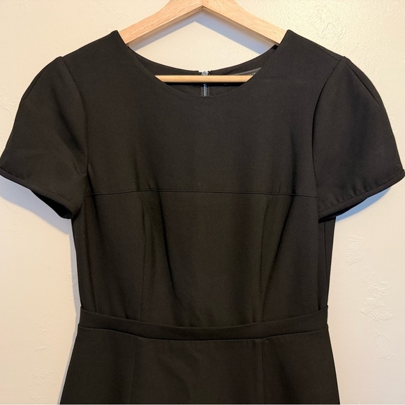 BCBGMaxAzria Hannah Colorblock Mini Dress A-Line Black & Beige US Size 8 Modern - Picture 4 of 16